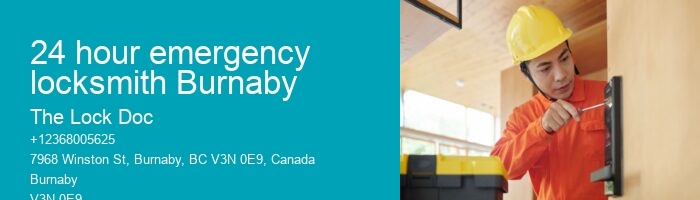 24 hour emergency locksmith Burnaby