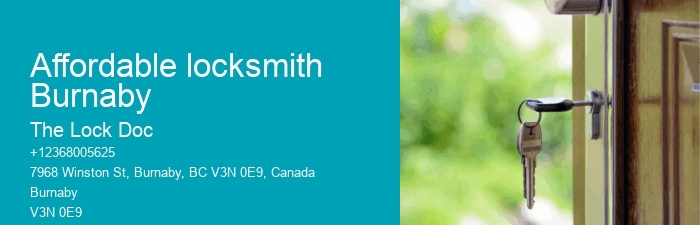 Affordable locksmith Burnaby