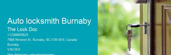 Auto locksmith Burnaby