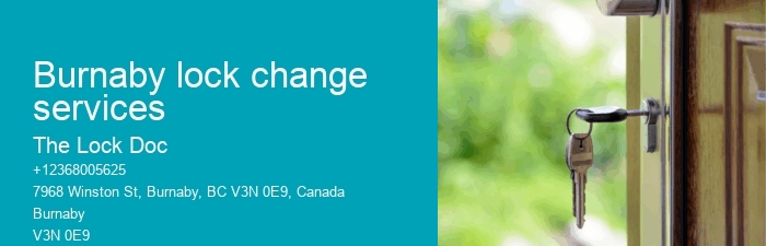 Burnaby lock change services