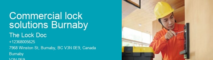 Commercial lock solutions Burnaby