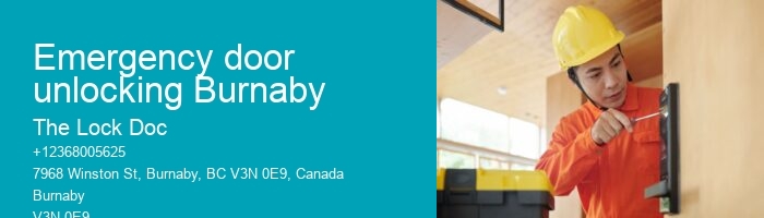 Emergency door unlocking Burnaby