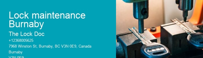 Lock maintenance Burnaby