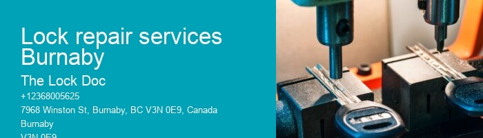 Lock repair services Burnaby