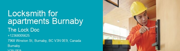 Locksmith for apartments Burnaby