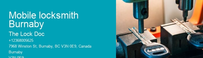 Mobile locksmith Burnaby