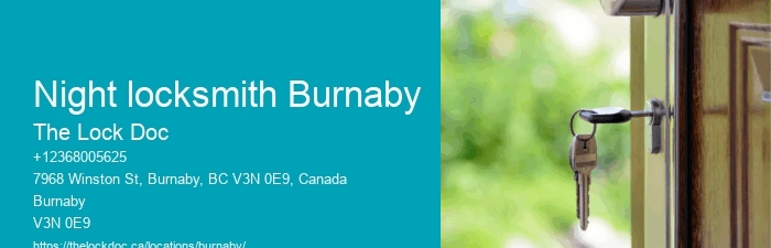 Night locksmith Burnaby