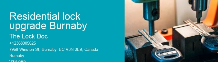 Residential lock upgrade Burnaby