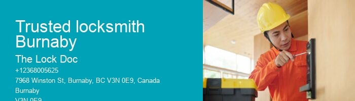 Trusted locksmith Burnaby
